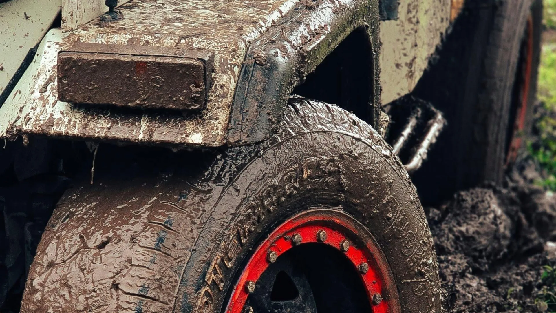 Muddy jeep stuck in terrain — representing an outdated website that holds your business back